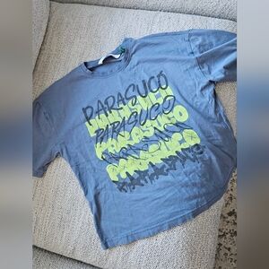 Nwot Parasuco Kids Tee - Blue and Neon Yellow